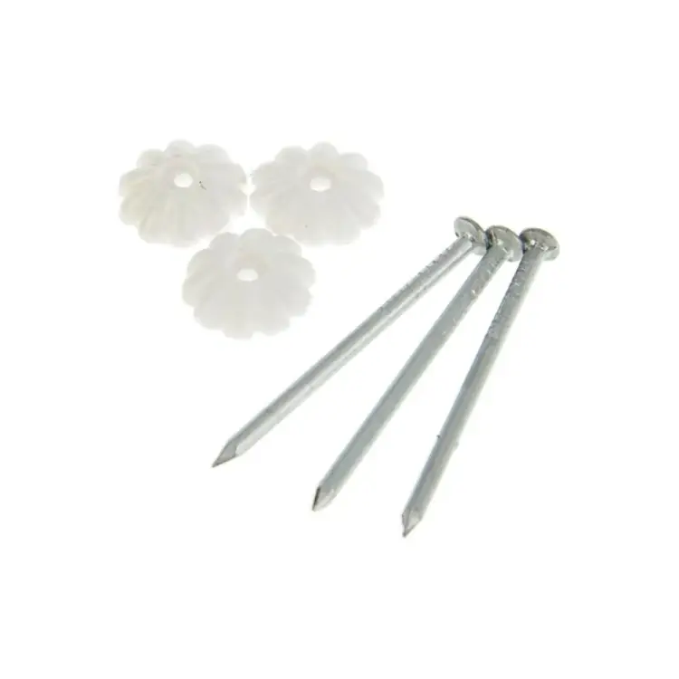 Гвозди с декоративной шляпкой Tech-Krep белая (80 шт.) 106219