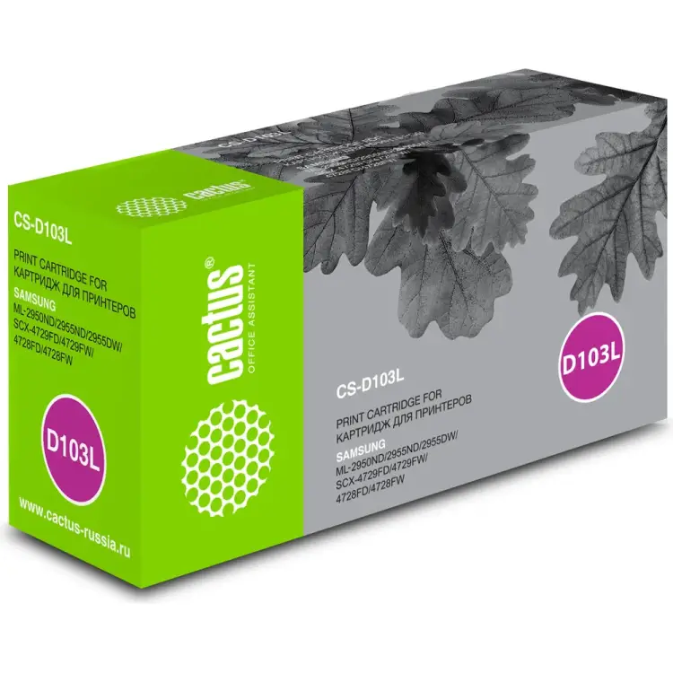 Лазерный картридж для samsung scx-4728fd/ml-2955nd/2955d Cactus mlt-d103l 690175 Лазерный картридж для samsung scx-4728fd/ml-2955nd/2955d Cactus mlt-d103l 690175