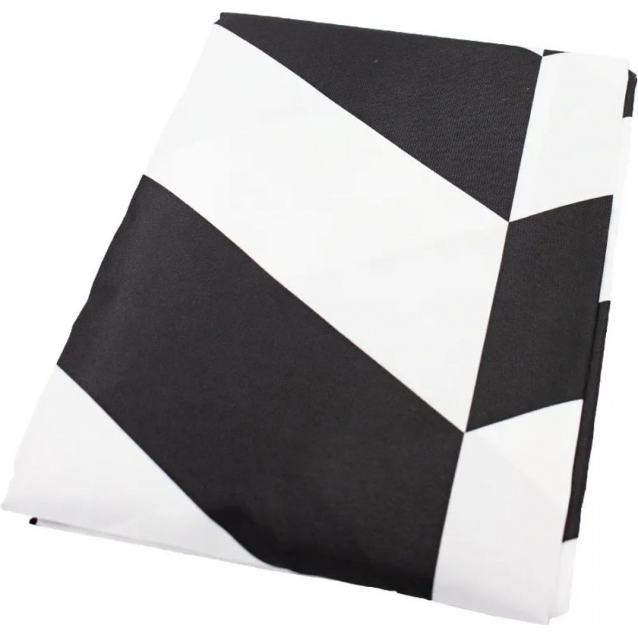 Штора для ванной комнаты Bath Plus Staggered Square black