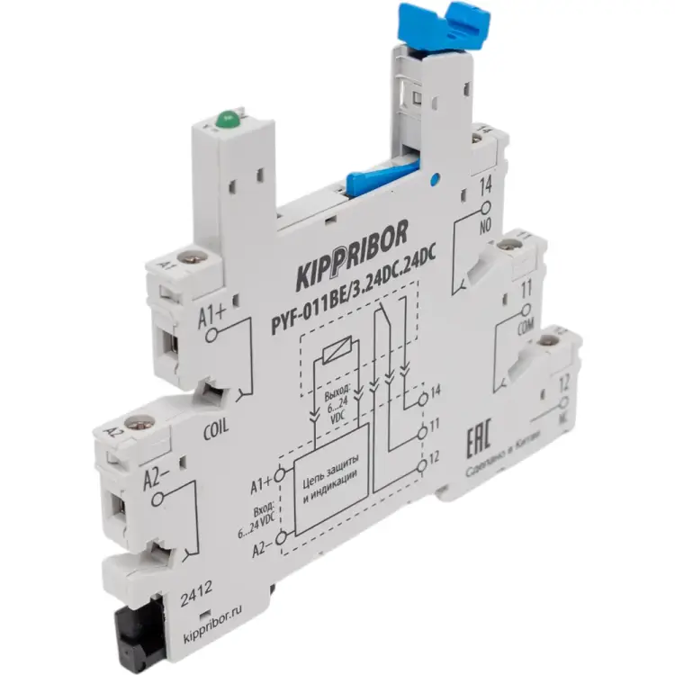 Колодка для реле KIPPRIBOR sr pyf-011be/3.24dc.24dc 101354
