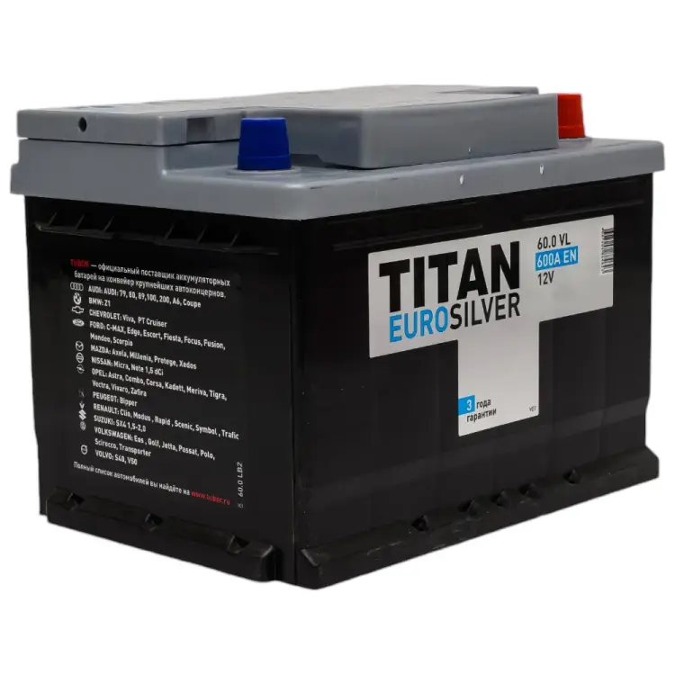 Аккумулятор TITAN EUROSILVER 60.0 VL 4607008884623