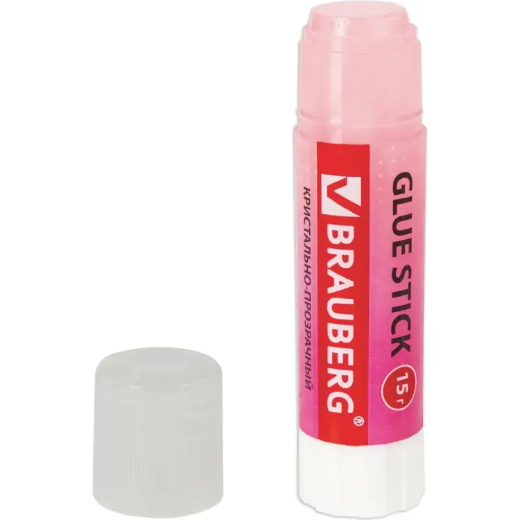 Клей карандаш BRAUBERG COLOR Crystal 227969