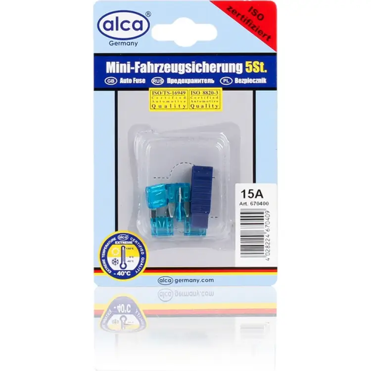 Флажковые мини предохранители Alca 670400