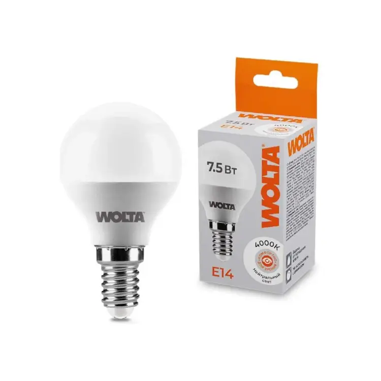 Лампа Wolta 25S45GL7.5E14