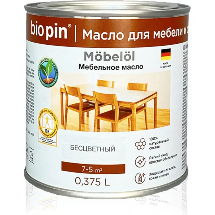 Масло для мебели BIO PIN 0950 Mobell 09500