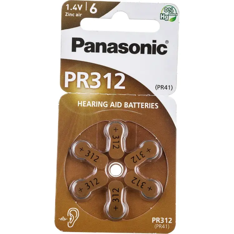 Батарейка Panasonic PR - 312 H 3017