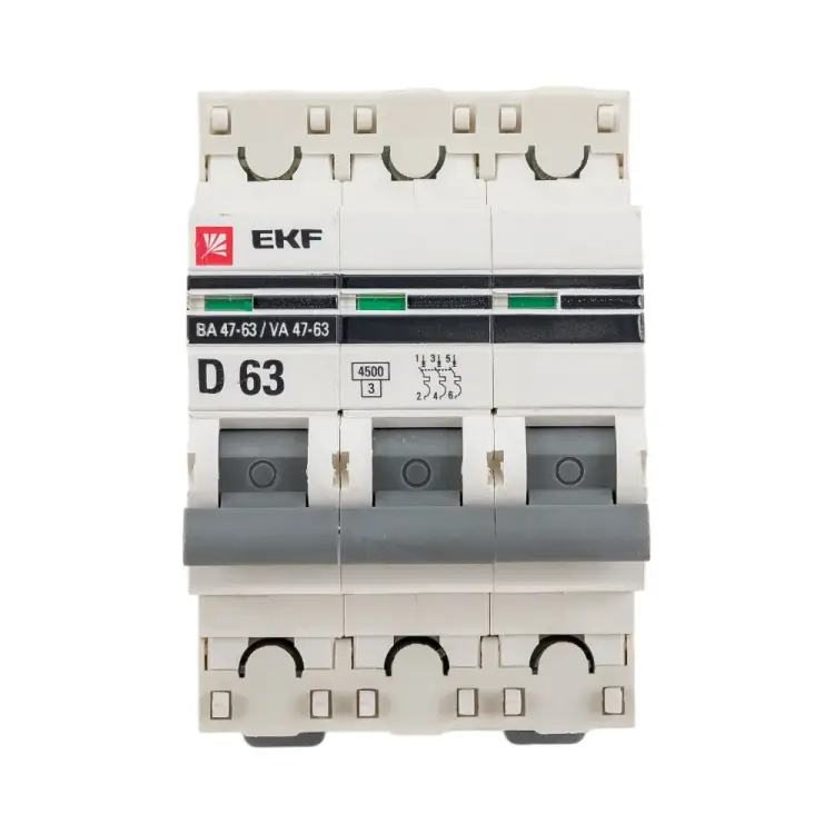 Автоматический выключатель EKF PROxima ВА 47-63 mcb4763-3-63D-pro