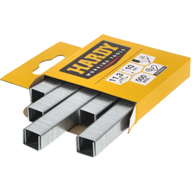 Скобы HARDY 11,3x10x1,2 мм, 500 шт. 2241-650010