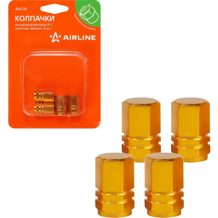 Колпачки на шинный вентиль Airline K-1 AVC10 Колпачки на шинный вентиль Airline K-1 AVC10