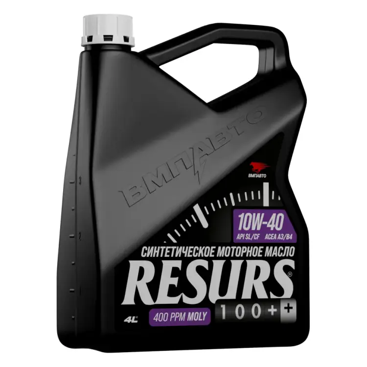 Моторное синтетическое масло ВМПАВТО Resurs 100+ 10w40 (A3/B4; SL/CF) 9298