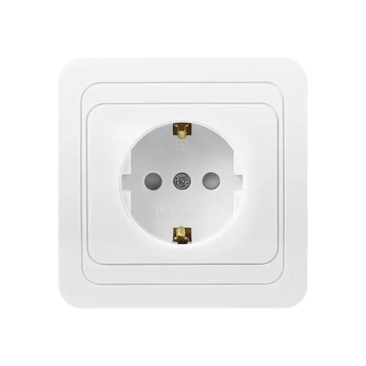 Одноместная розетка Smartbuy Марс SBE-02w-16-S1-1Z