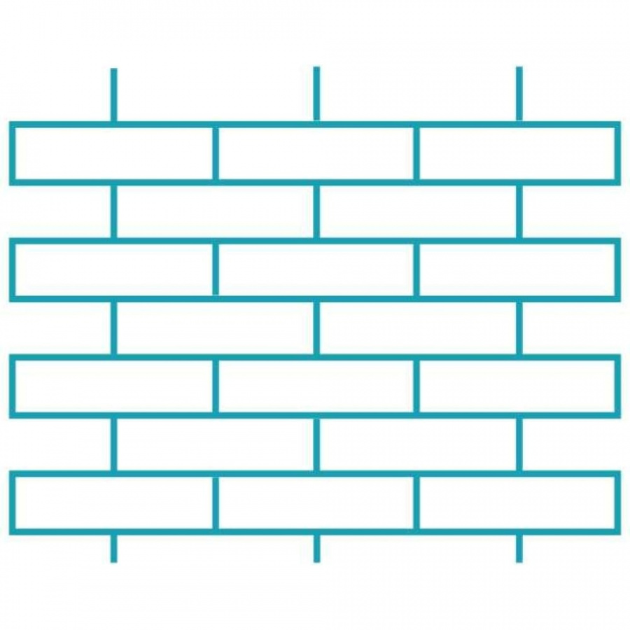 Пластиковый сборный трафарет для декора ТРАФАРЕТ Кирпичная кладка