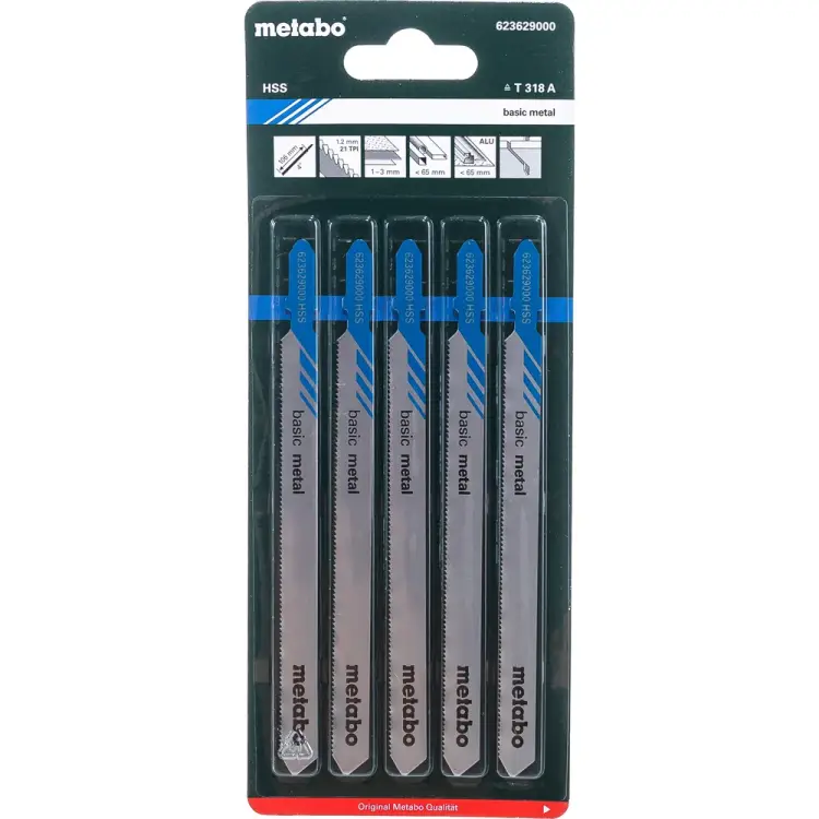 Пилки по  стали и цветным металлам Metabo T318A 623629000 Пилки по  стали и цветным металлам Metabo T318A 623629000