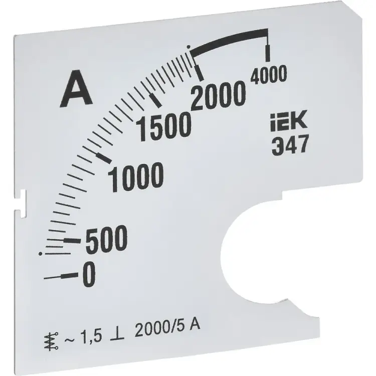 Сменная шкала к амперметру IEK э47 IPA10D-SC-2000