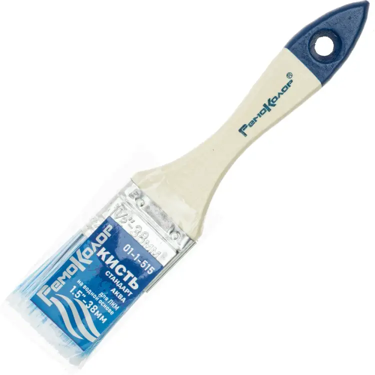 Плоская кисть РемоКолор Стандарт Аква 01-1-515
