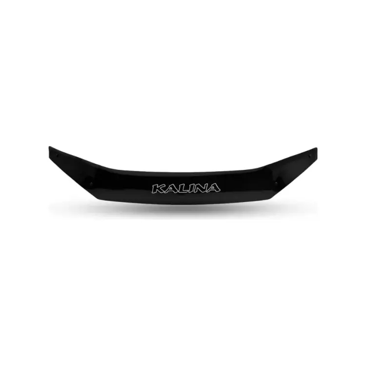 Дефлектор капота Lada Kalina, 2004-2013, еврокрепеж DEFLY V008