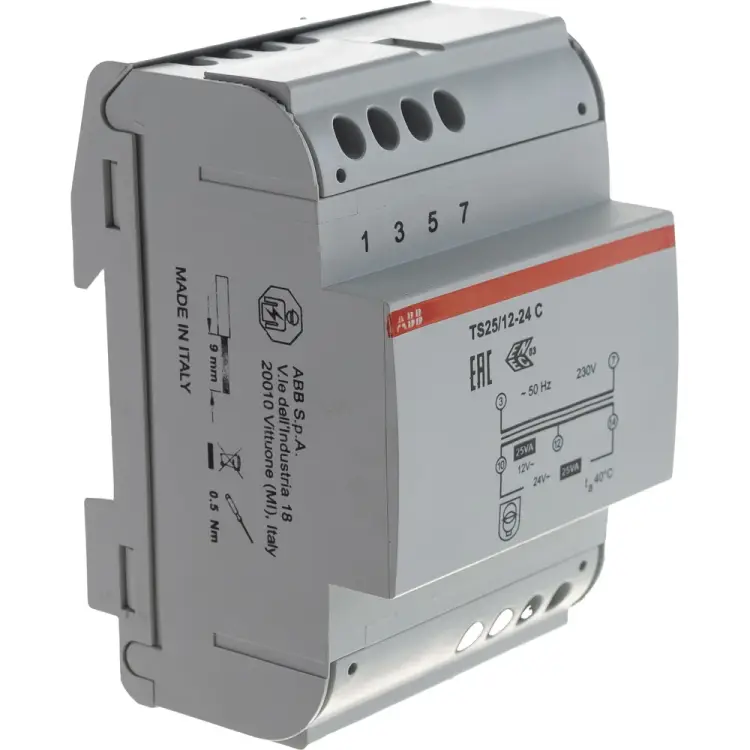 Разделительный трансформатор безопасности ABB TS25/12-24C 2CSM251043R0811