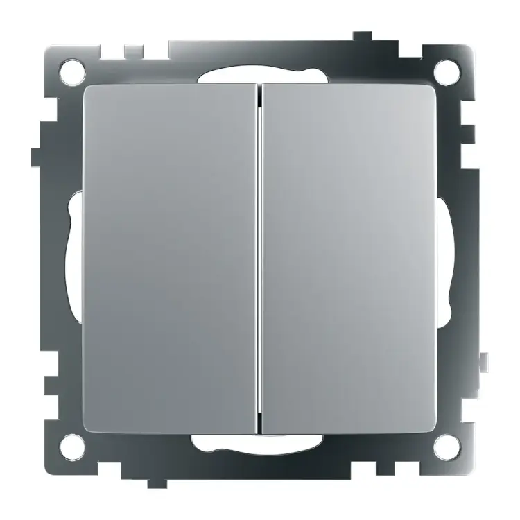 Двухклавишный выключатель STEKKER Катрин GLS10-7104-03 39578