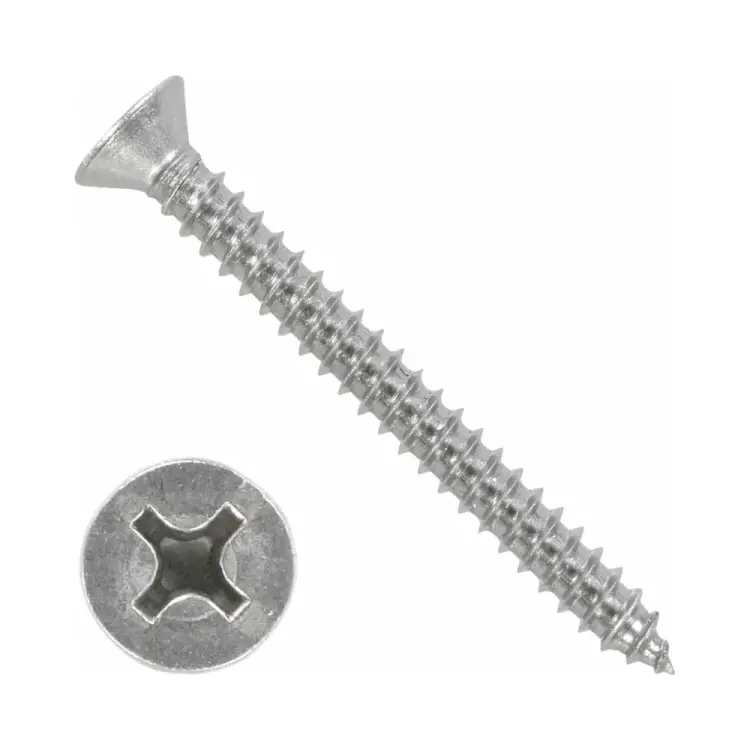 Оцинкованный острый саморез КВАДРА 3.9x16, DIN7981, 1000 шт. 823916501000