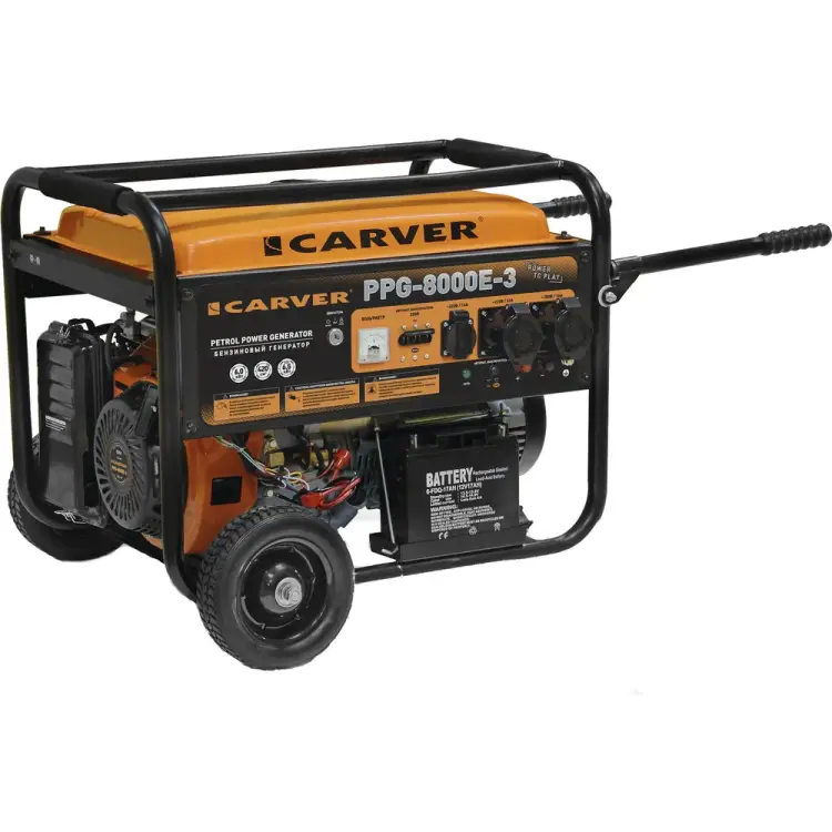 Бензиновый генератор CARVER PPG- 8000E-3 01.020.00013 Бензиновый генератор CARVER PPG- 8000E-3 01.020.00013