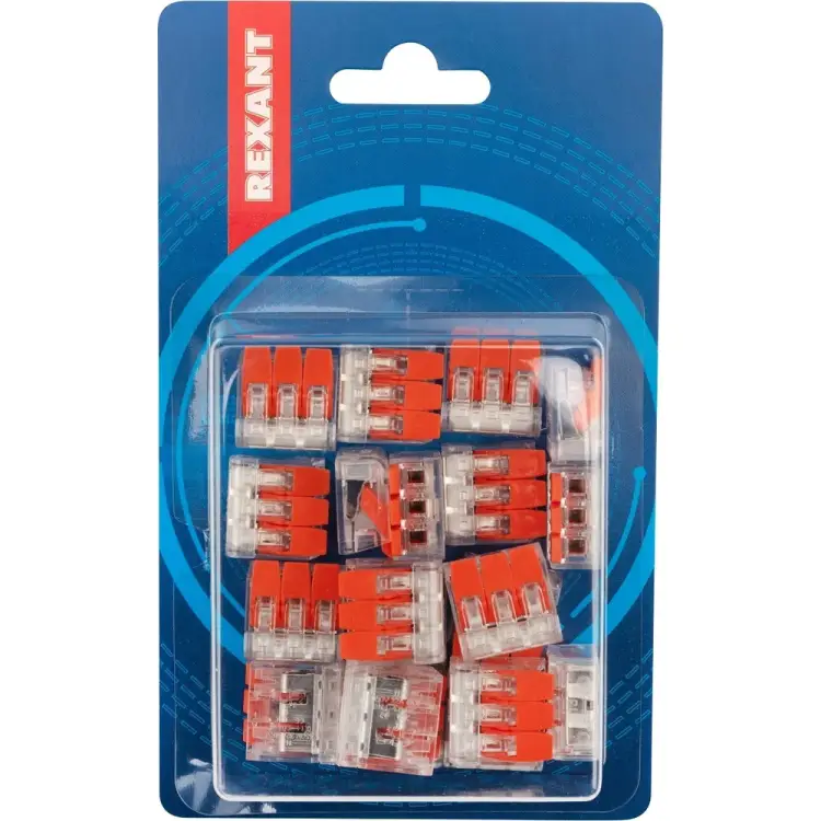 Соединительная трехпроводная клемма REXANT 07-5203-20 Соединительная трехпроводная клемма REXANT 07-5203-20