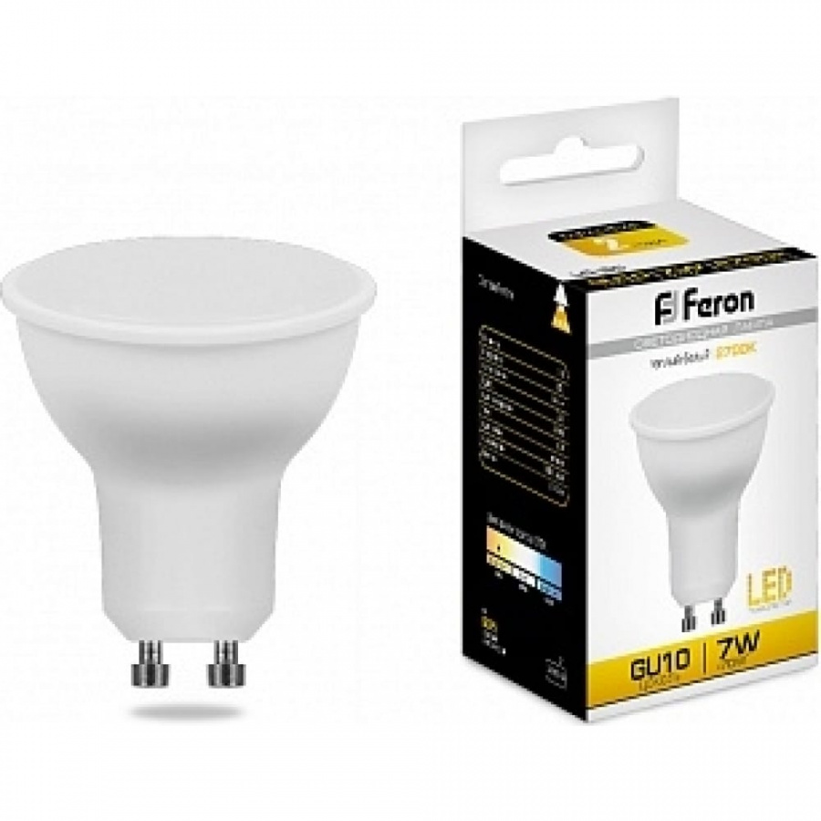 Светодиодная лампа FERON LB-26 80LED 7W 230V GU10 2700K