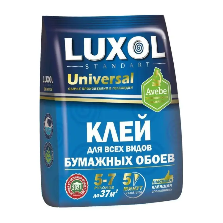 Универсальный обойный клей LUXOL Standart универсал (Standart) 180г. Универсальный обойный клей LUXOL Standart универсал (Standart) 180г.