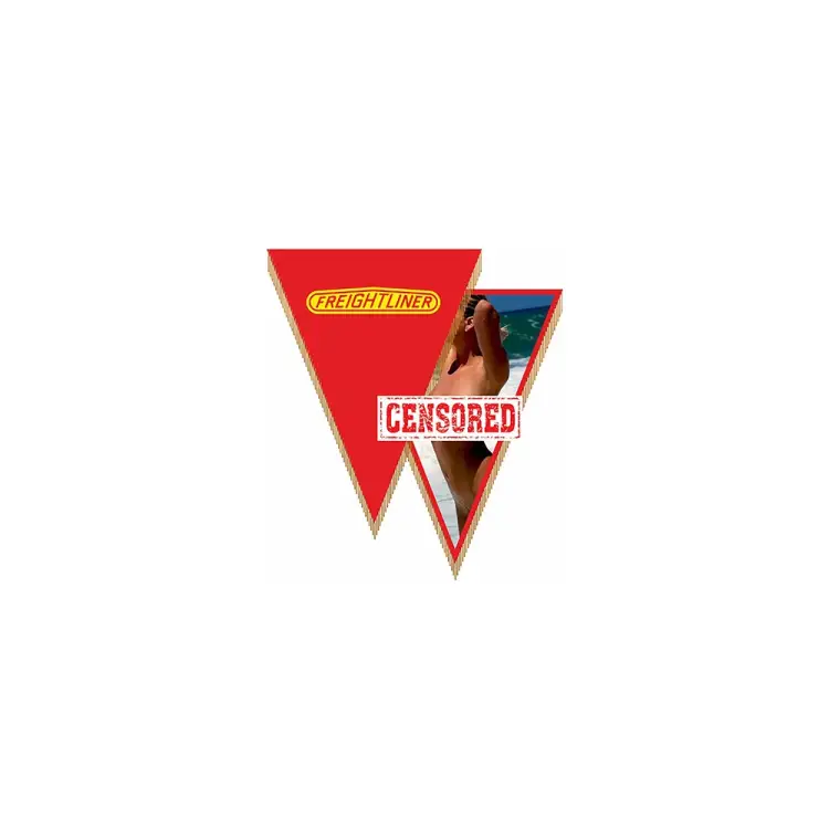 Треугольный автомобильный вымпел SKYWAY FREIGHTLINER с девушкой S05101018