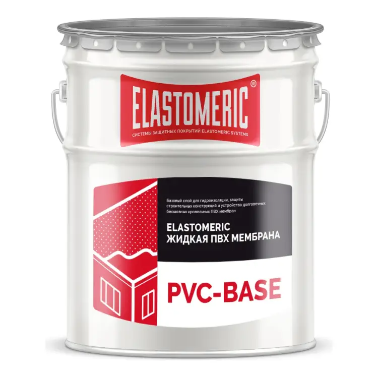 Жидкая пвх-мембрана Elastomeric Systems 20 кг, серая elastomeric pvc-base 201003