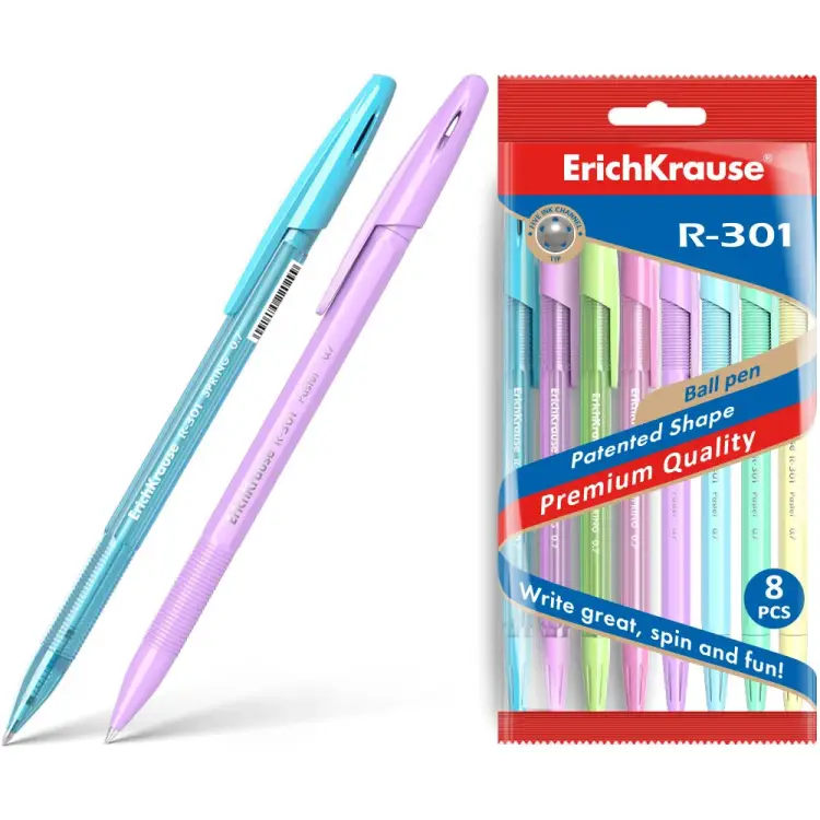 Набор шариковых ручек ErichKrause R-301 Stick Spring/ Pastel 58711