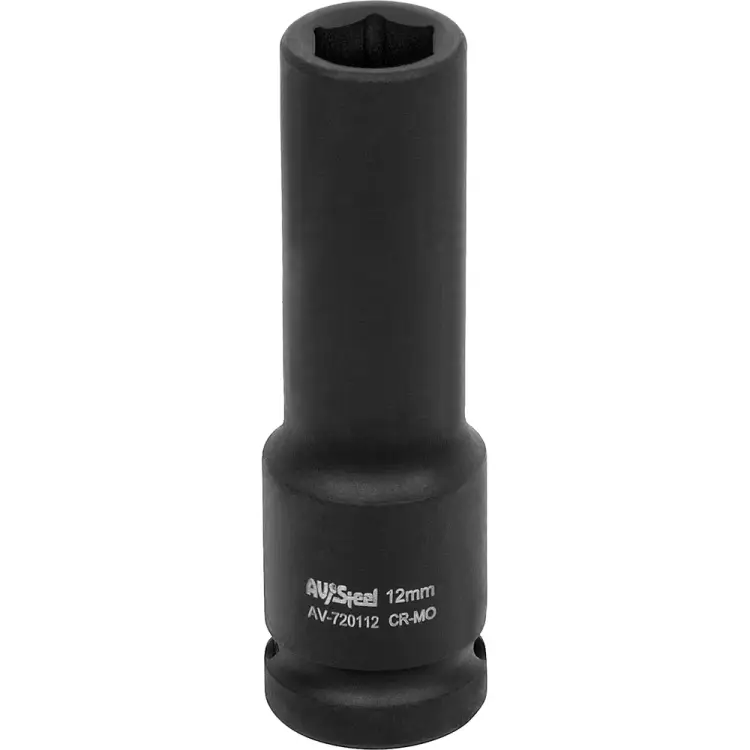 Удлиненная ударная шестигранная торцевая головка AV Steel AV-720112