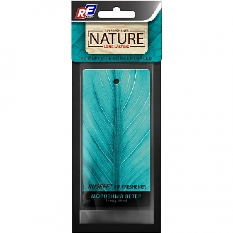 Подвесной картонный ароматизатор RUSEFF NATURE LINE Frosty Wind