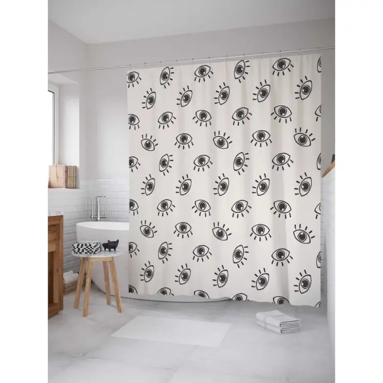 Шторка-занавеска для ванной JOYARTY Глаза sc_71775
