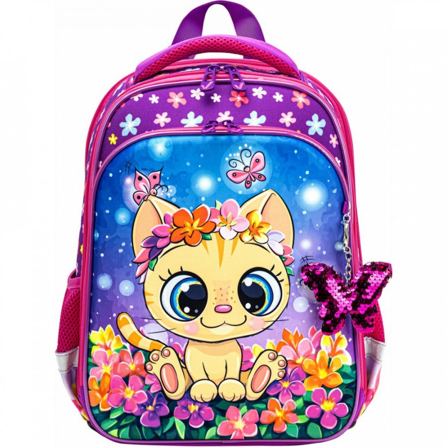 Ранец BRAUBERG QUADRO Charming kitten