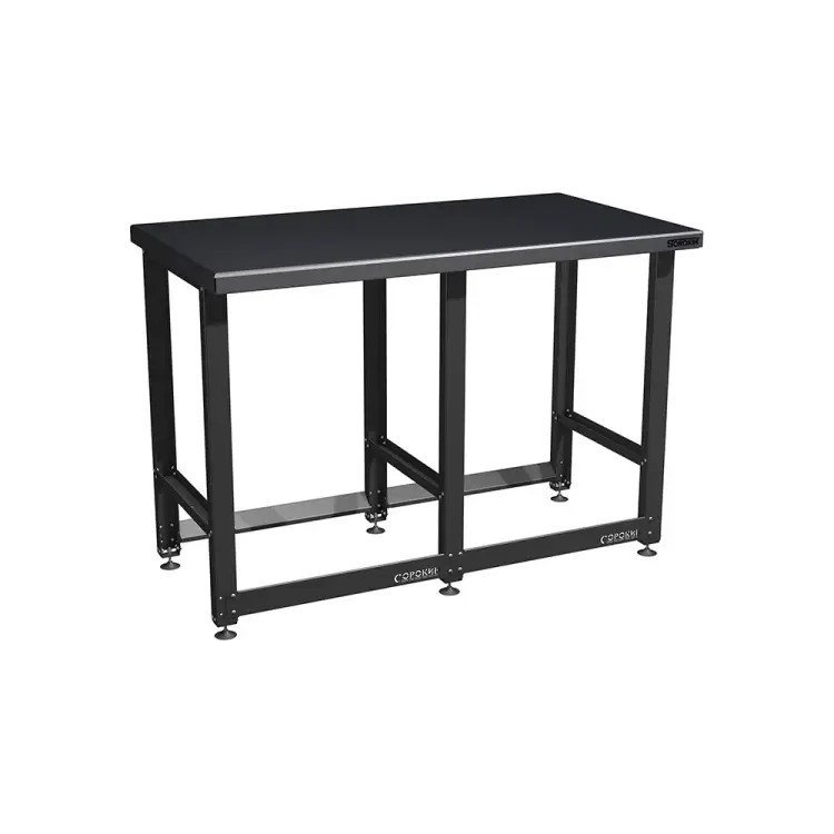 Верстак Сорокин Standart с металлической столешницей из массива и траверсами для хранения колёс 35.45