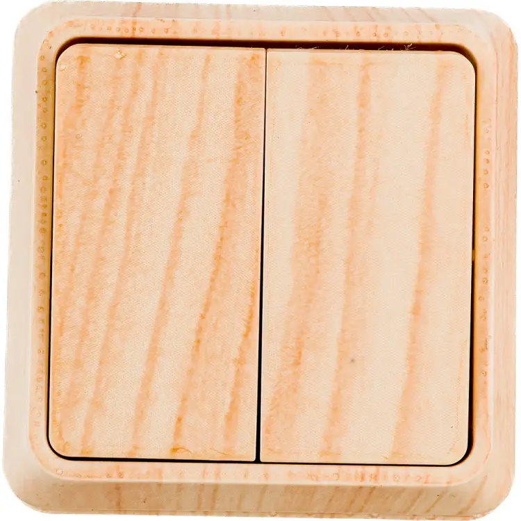 Двухклавишный выключатель IEK ВС20-2-0-ОС EVO20-K03-10-DC