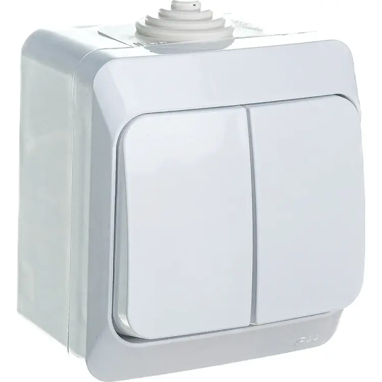 Двухклавишный выключатель Systeme Electric Этюд BA10-042B