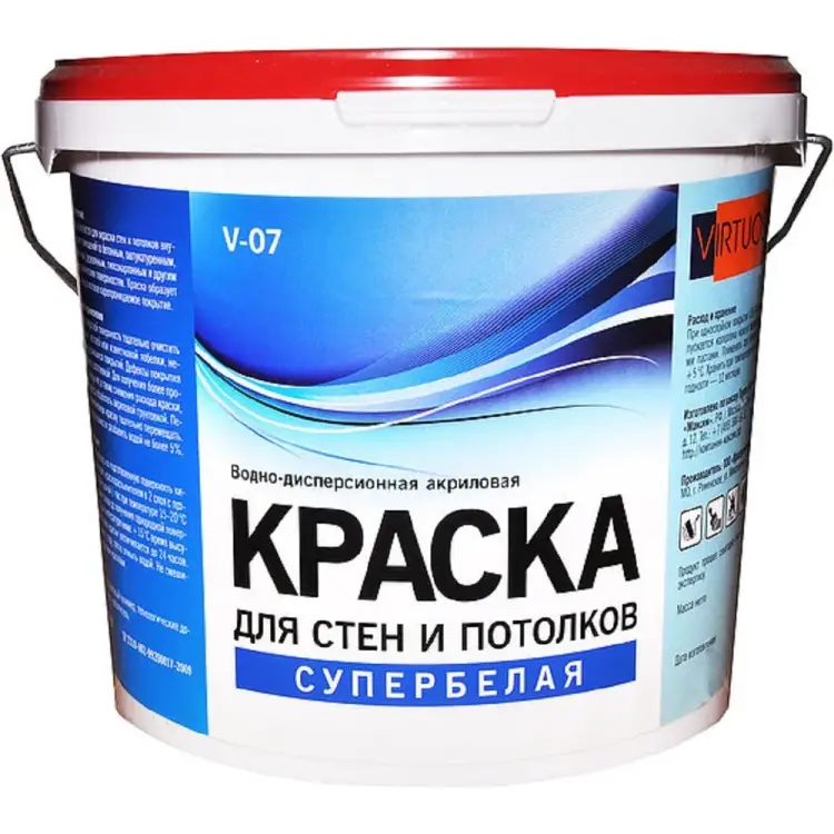 Морозостойкая краска для стен и потолков Virtuoso V-07 А 25239 Морозостойкая краска для стен и потолков Virtuoso V-07 А 25239