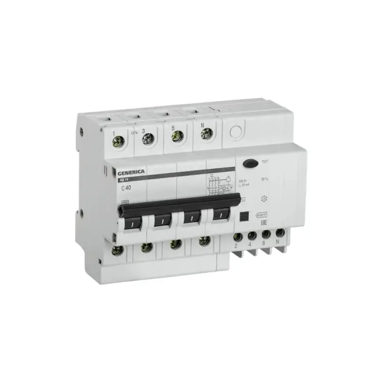 Дифференциальный автомат GENERICA АД14 MAD15-4-040-C-030