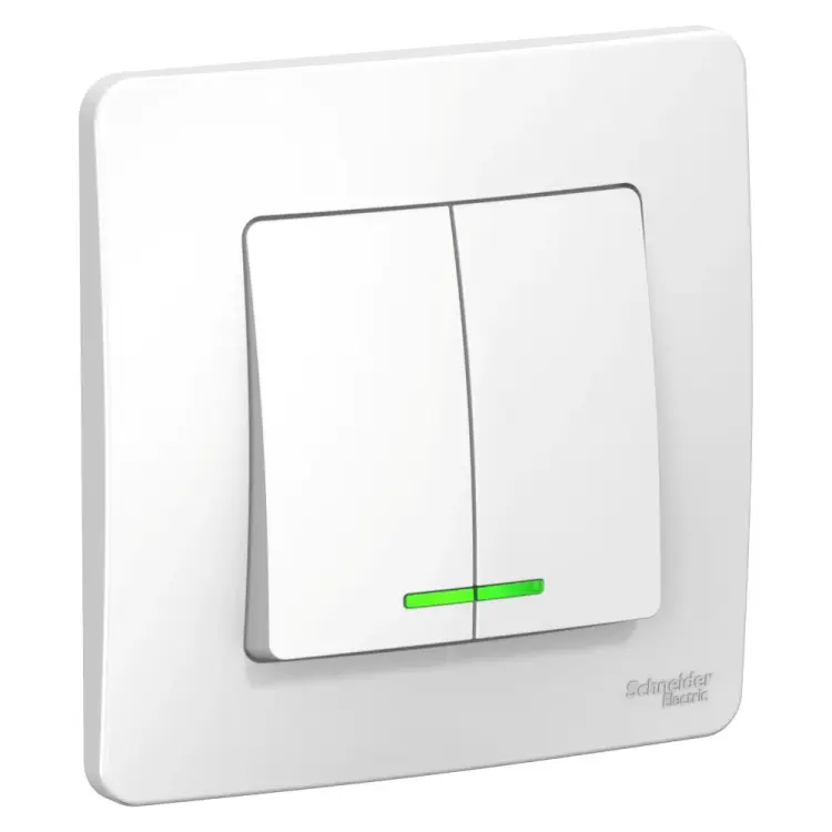 Двухклавишный выключатель Systeme Electric BLANCA BLNVS010511