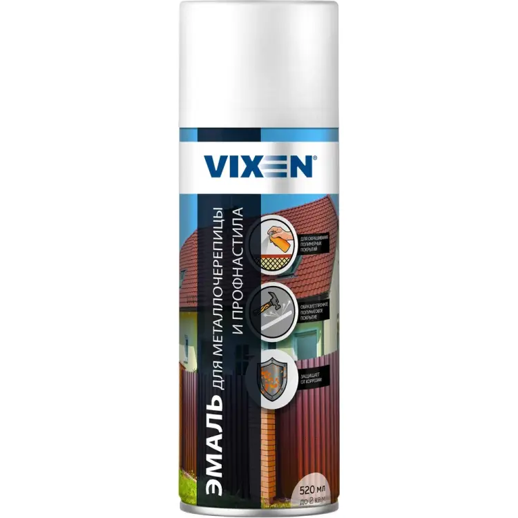 Эмаль для металлочерепицы и профнастила Vixen VX-48017 Эмаль для металлочерепицы и профнастила Vixen VX-48017