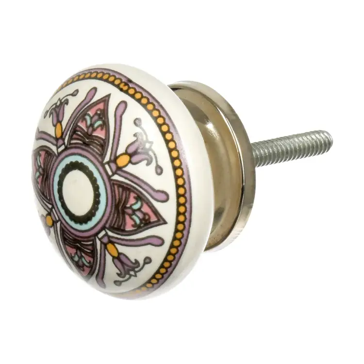 Керамическая ручка для мебели BlumenHaus Орнамент 66244