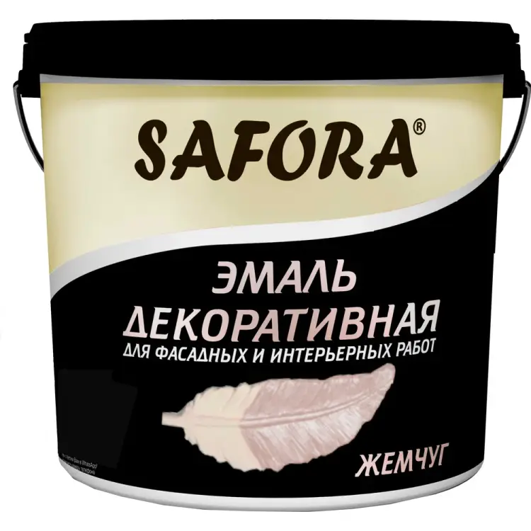 Декоративная акриловая перламутровая краска SAFORA ЭМ104/2