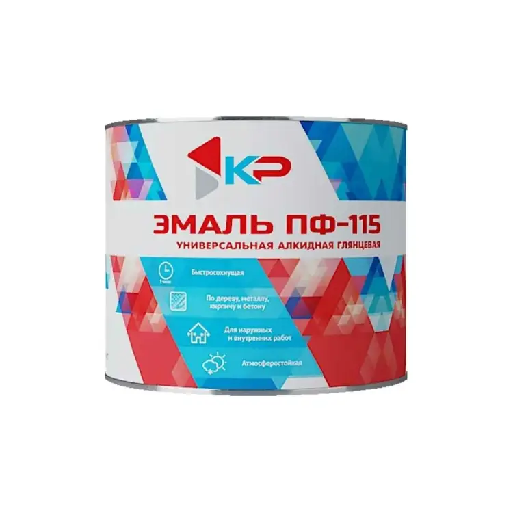 Быстросохнущая атмосферостойкая краска КР ПФ-115 4610044290730