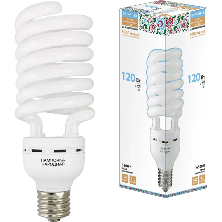 Люминесцентная лампа TDM ELECTRIC НЛ-HS-120 Вт-6500 К–Е40 SQ0347-0050