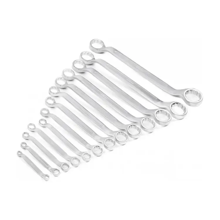 Хромированный набор накидных двусторонних ключей HORTZ 1082259