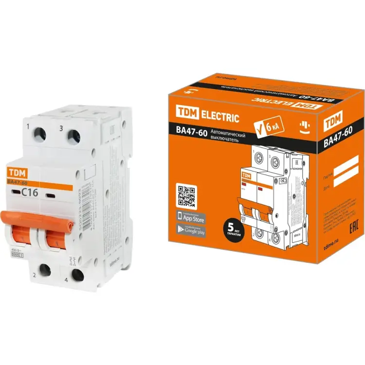 Автоматический выключатель TDM ELECTRIC ВА47-60 SQ0223-0093