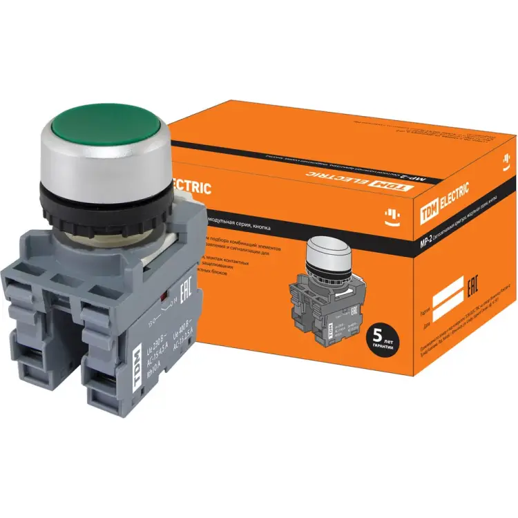 Кнопка TDM ELECTRIC MP2-20G SQ0747-0008