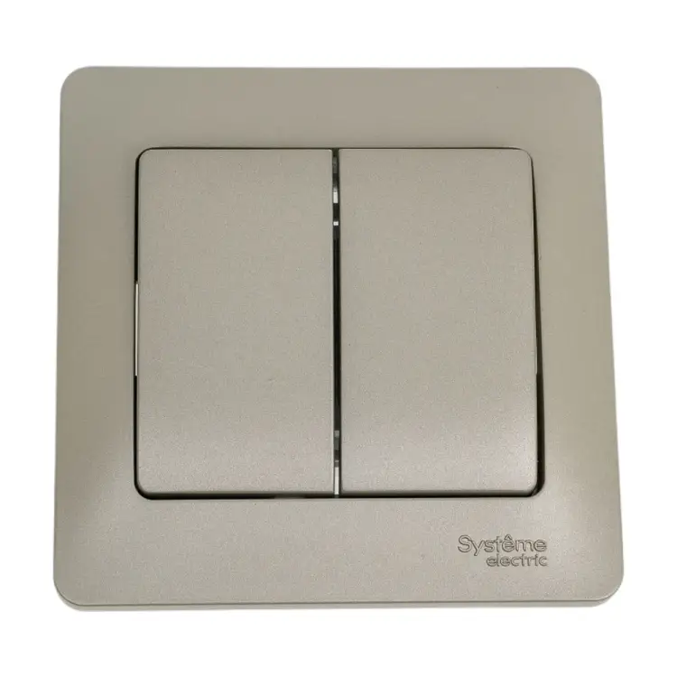 Двухклавишный выключатель Systeme Electric Glossa GSL001252