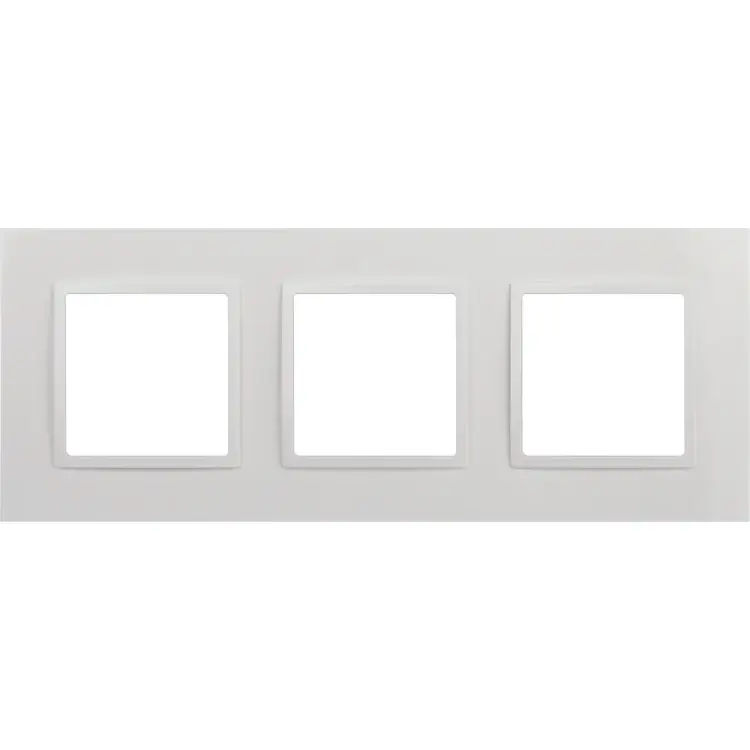 Рамка для розеток и выключателей ЭРА Elegance 14501301 Classic, на 3 поста, белый Б0060581
